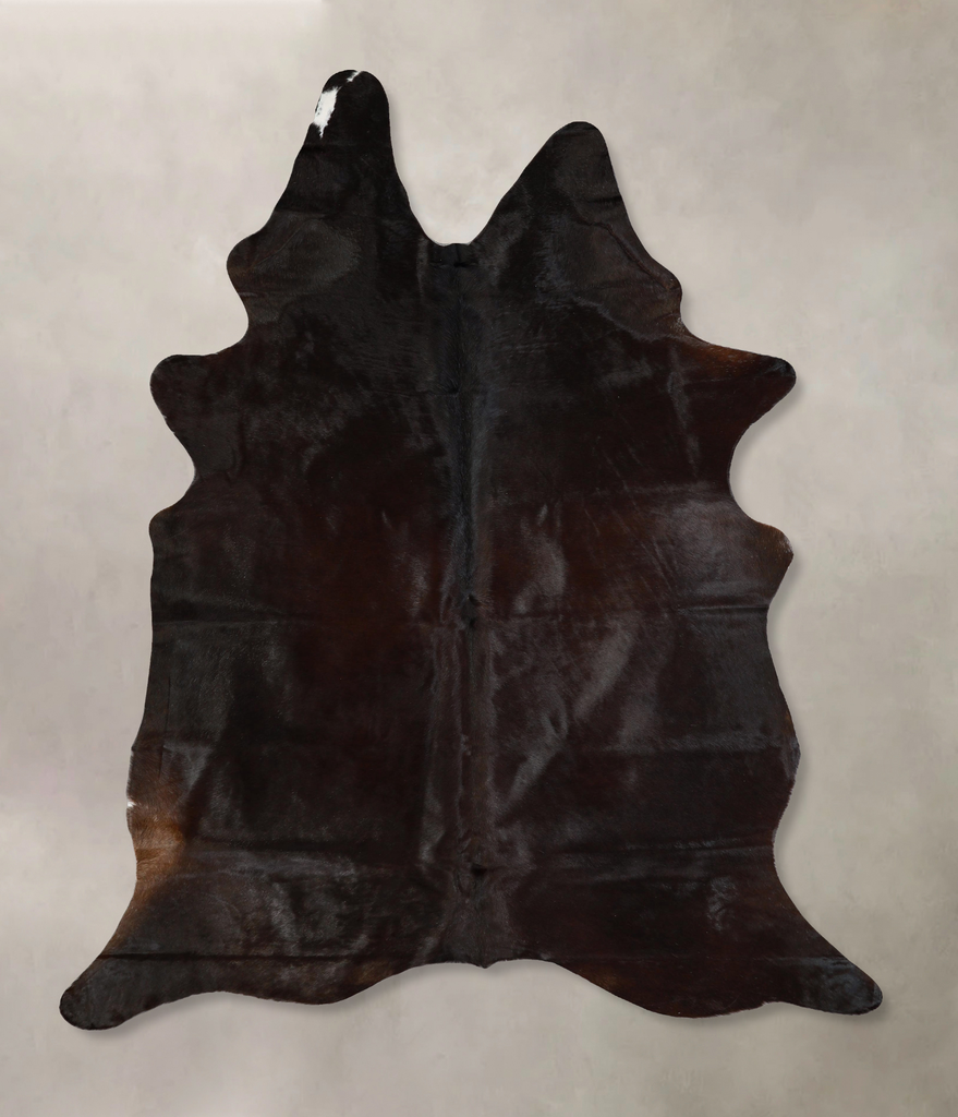 Chocolate X-Large Brazilian Cowhide Rug 8'0"H x 5'9"W #A42937 by Hudson Hides