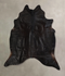 Solid Black X-Large Brazilian Cowhide Rug 7'1
