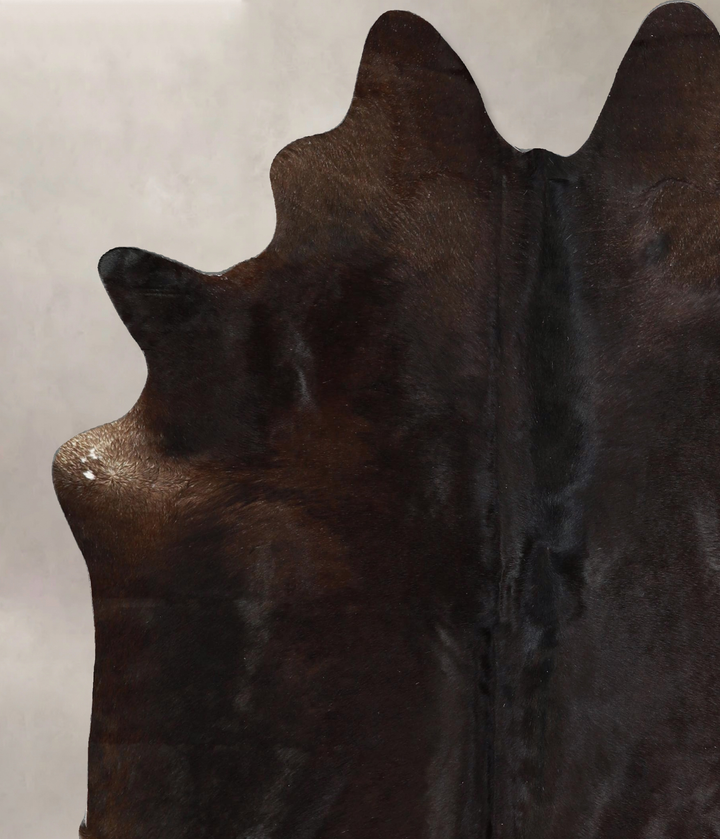 Chocolate Large Brazilian Cowhide Rug 6'9"H x 5'7"W #A42939 by Hudson Hides