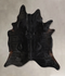 Solid Black X-Large Brazilian Cowhide Rug 7'3