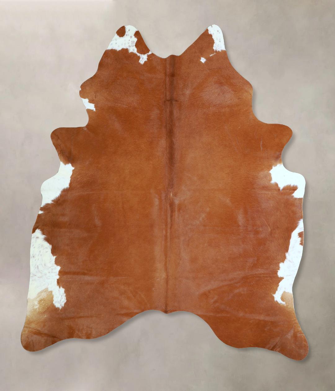 Solid Brown X-Large Brazilian Cowhide Rug 7'2"H x 5'9"W #A42962 by Hud