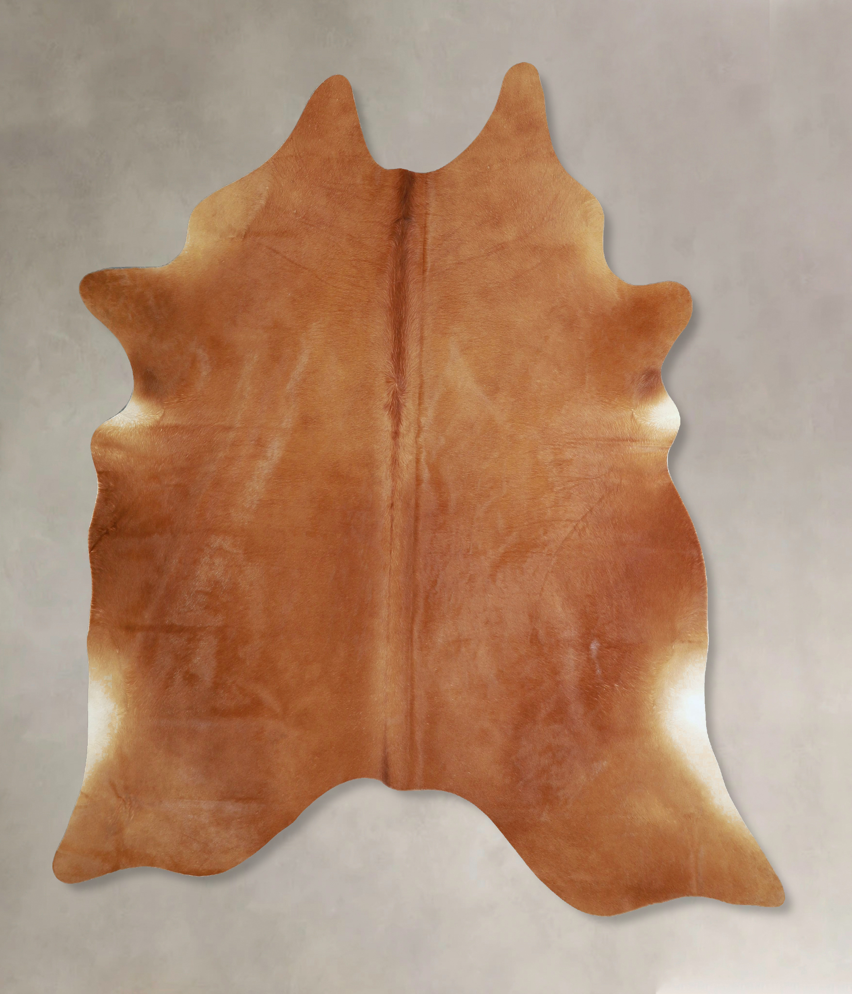 Solid Brown Cowhide Rug #A42975