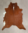 Brown and White Regular X-Large Brazilian Cowhide Rug 7'4"H x 6'9"W #A42976 by Hudson Hides