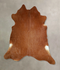 Solid Brown XX-Large Brazilian Cowhide Rug 6'11