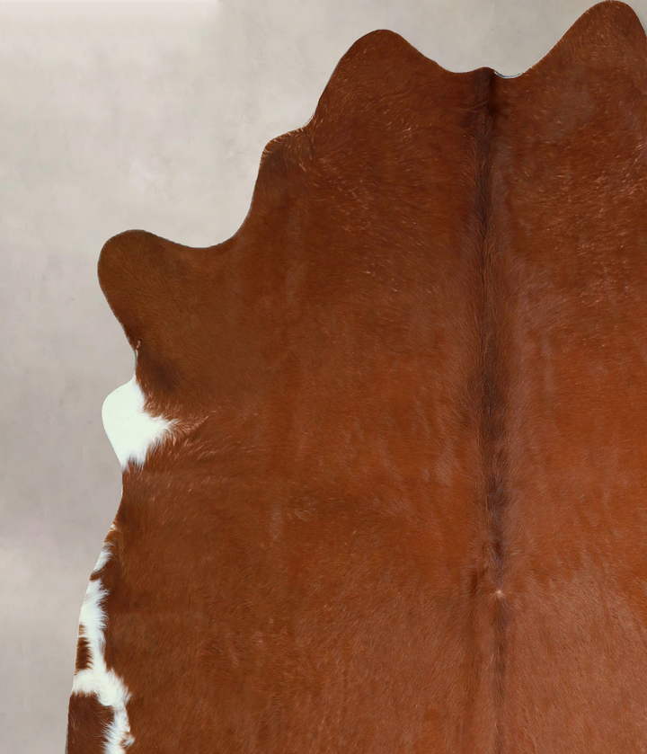Solid Brown X-Large Brazilian Cowhide Rug 6'10"H x 6'6"W #A42980 by Hudson Hides
