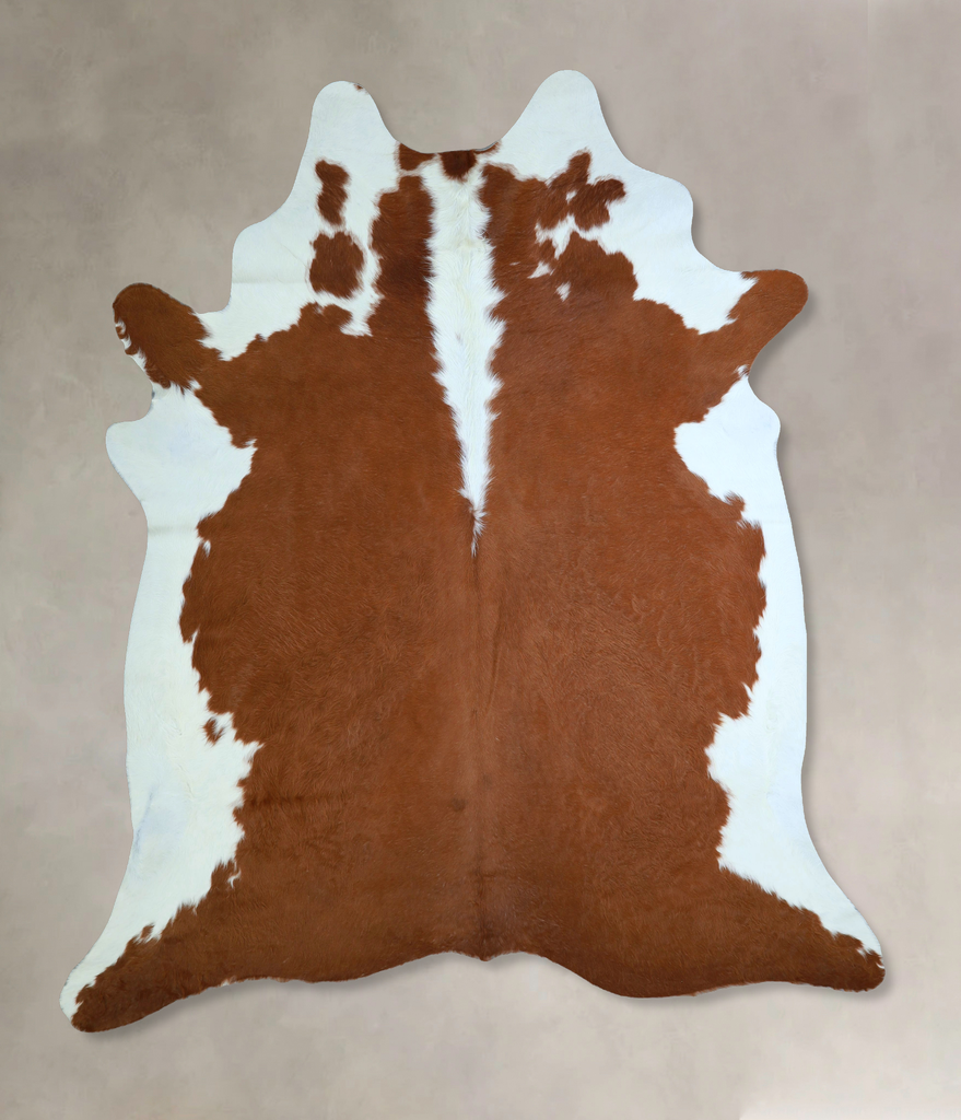Hereford XX-Large Brazilian Cowhide Rug 8'1"H x 7'0"W #A42983 by Hudson Hides