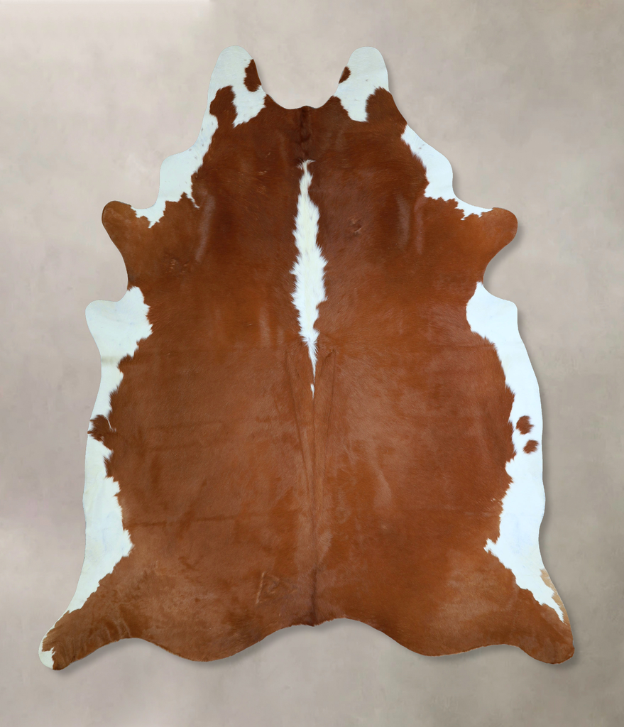 Hereford XX-Large Brazilian Cowhide Rug 8'3"H x 7'4"W #A42984 by Hudson Hides