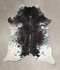 Salt and Pepper Black XX-Large Brazilian Cowhide Rug 8'8