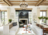 Brown and White XX-Large Brazilian Cowhide Rug 8'4"H x 7'7"W #A42997 by Hudson Hides