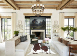 Brown and White X-Large Brazilian Cowhide Rug 7'4"H x 6'7"W #A42998 by Hudson Hides