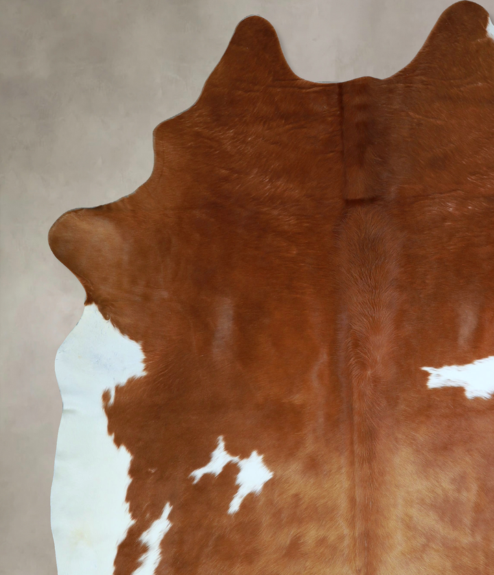 Brown and White XX-Large Brazilian Cowhide Rug 8'6"H x 7'1"W #A43001 by Hudson Hides