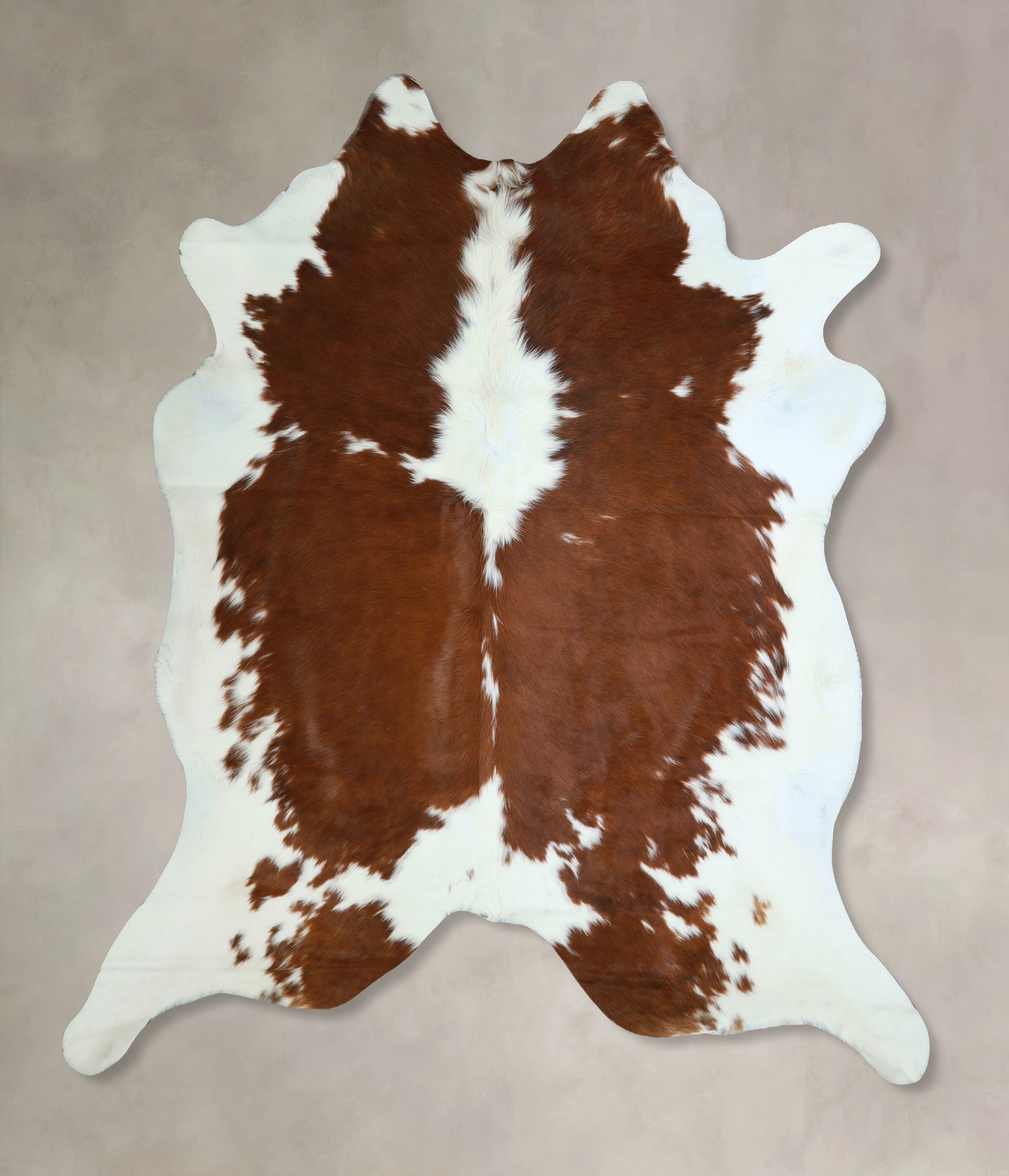 Brown and White Cowhide Rug #A43005