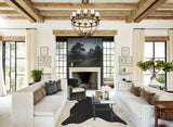 Solid Black X-Large Brazilian Cowhide Rug 6'11"H x 6'7"W #A43006 by Hudson Hides