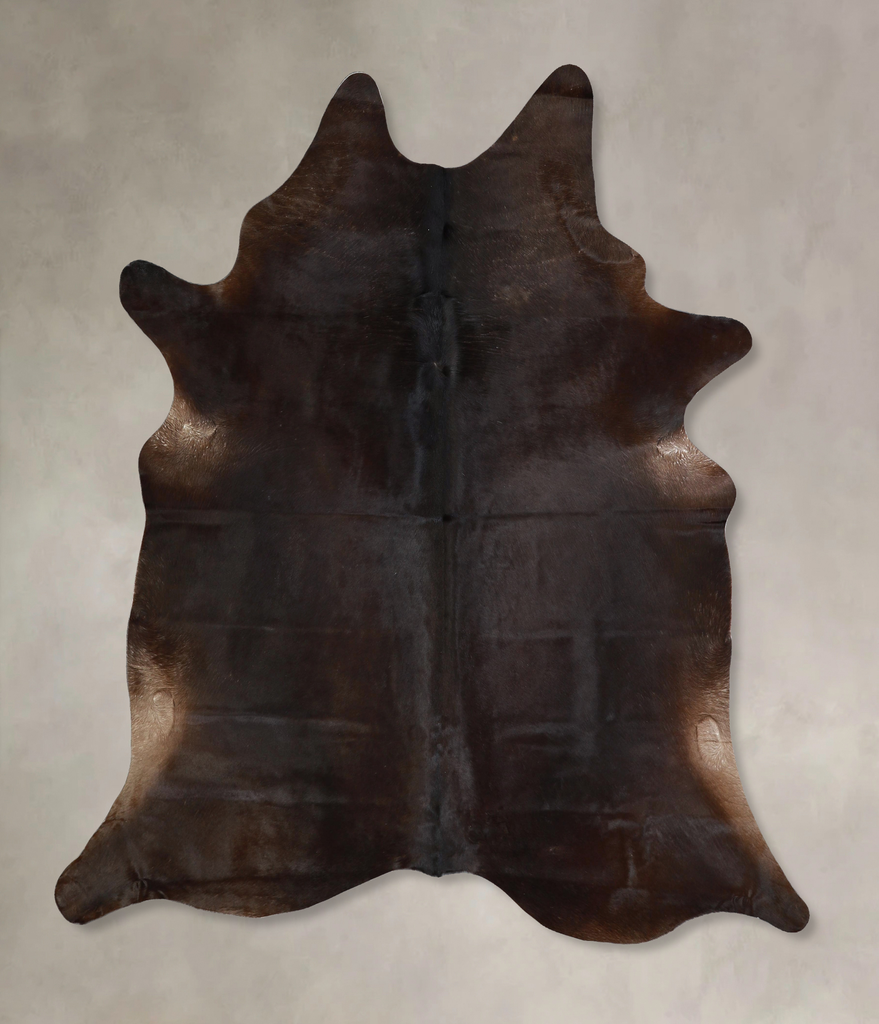 Chocolate X-Large Brazilian Cowhide Rug 7'3"H x 6'5"W #A43007 by Hudson Hides