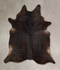 Chocolate X-Large Brazilian Cowhide Rug 7'3