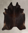 Chocolate X-Large Brazilian Cowhide Rug 6'9"H x 6'5"W #A43032 by Hudson Hides