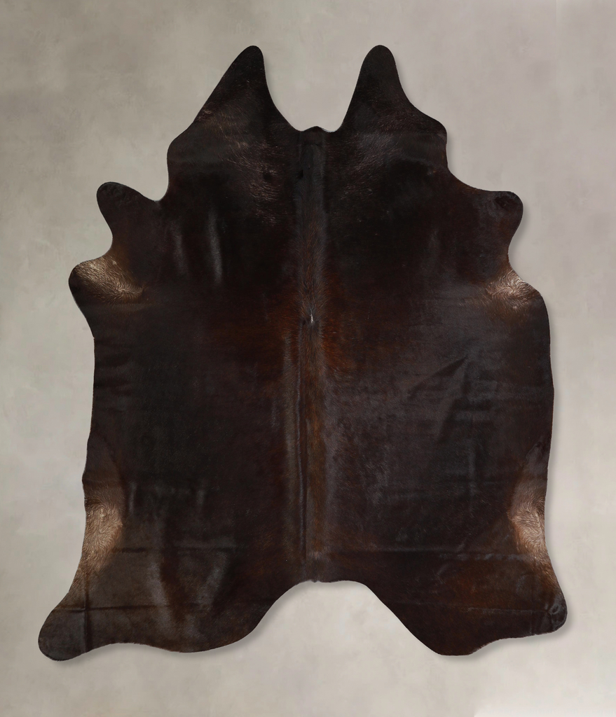 Chocolate X-Large Brazilian Cowhide Rug 6'9"H x 6'5"W #A43032 by Hudson Hides