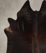 Chocolate X-Large Brazilian Cowhide Rug 6'9"H x 6'5"W #A43032 by Hudson Hides