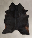Solid Black XX-Large Brazilian Cowhide Rug 8'0"H x 6'6"W #A43033 by Hudson Hides