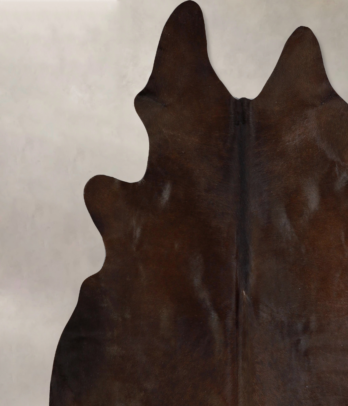 Chocolate X-Large Brazilian Cowhide Rug 7'3"H x 6'10"W #A43037 by Hudson Hides