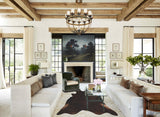 Chocolate X-Large Brazilian Cowhide Rug 7'3"H x 6'10"W #A43037 by Hudson Hides