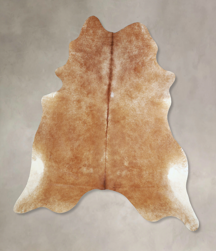 Beige X-Large Brazilian Cowhide Rug 7'2"H x 6'3"W #A43041 by Hudson Hides