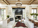 Solid Brown X-Large Brazilian Cowhide Rug 6'7"H x 6'3"W #A43042 by Hudson Hides