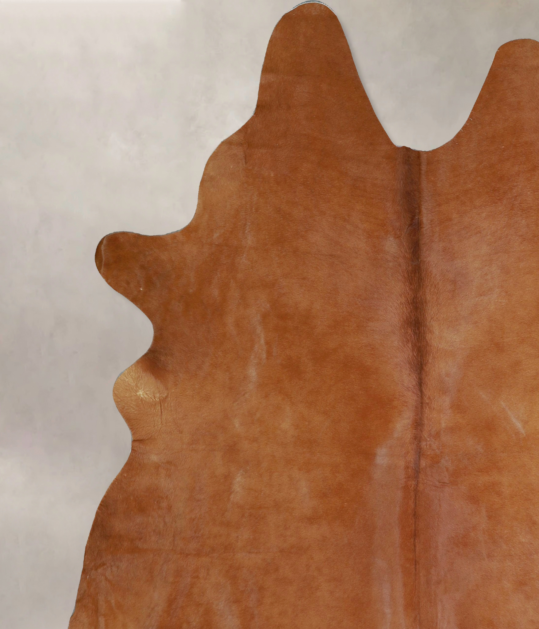 Solid Brown Cowhide Rug #A43059