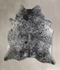 Salt and Pepper Black XX-Large Brazilian Cowhide Rug 7'10