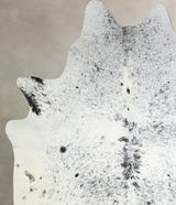 Salt and Pepper Black X-Large Brazilian Cowhide Rug 7'3"H x 6'5"W #A43079 by Hudson Hides