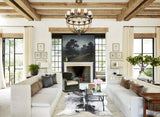 Salt and Pepper Black X-Large Brazilian Cowhide Rug 7'8"H x 6'5"W #A43085 by Hudson Hides