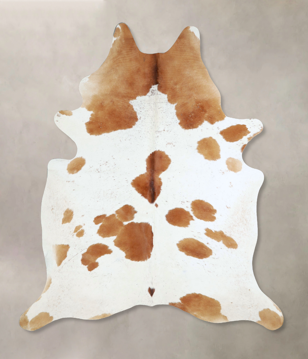 Brown and White X-Large Brazilian Cowhide Rug 7'3"H x 5'11"W #A43108 b