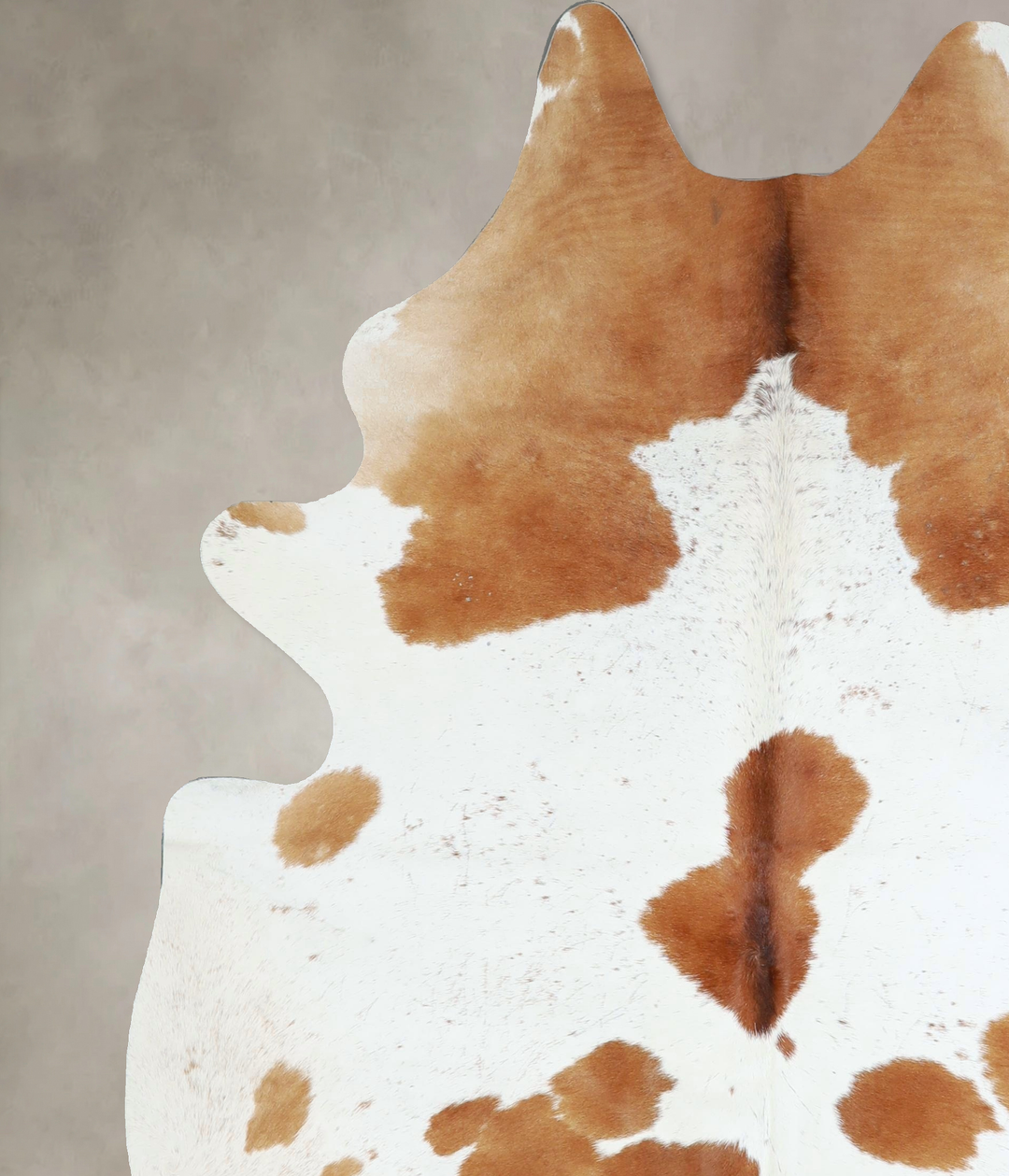 Brown and White X-Large Brazilian Cowhide Rug 7'3"H x 5'11"W #A43108 b