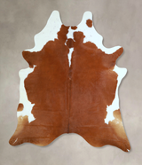 Hereford XX-Large Brazilian Cowhide Rug 7'11"H x 6'6"W #A43112 by Hudson Hides