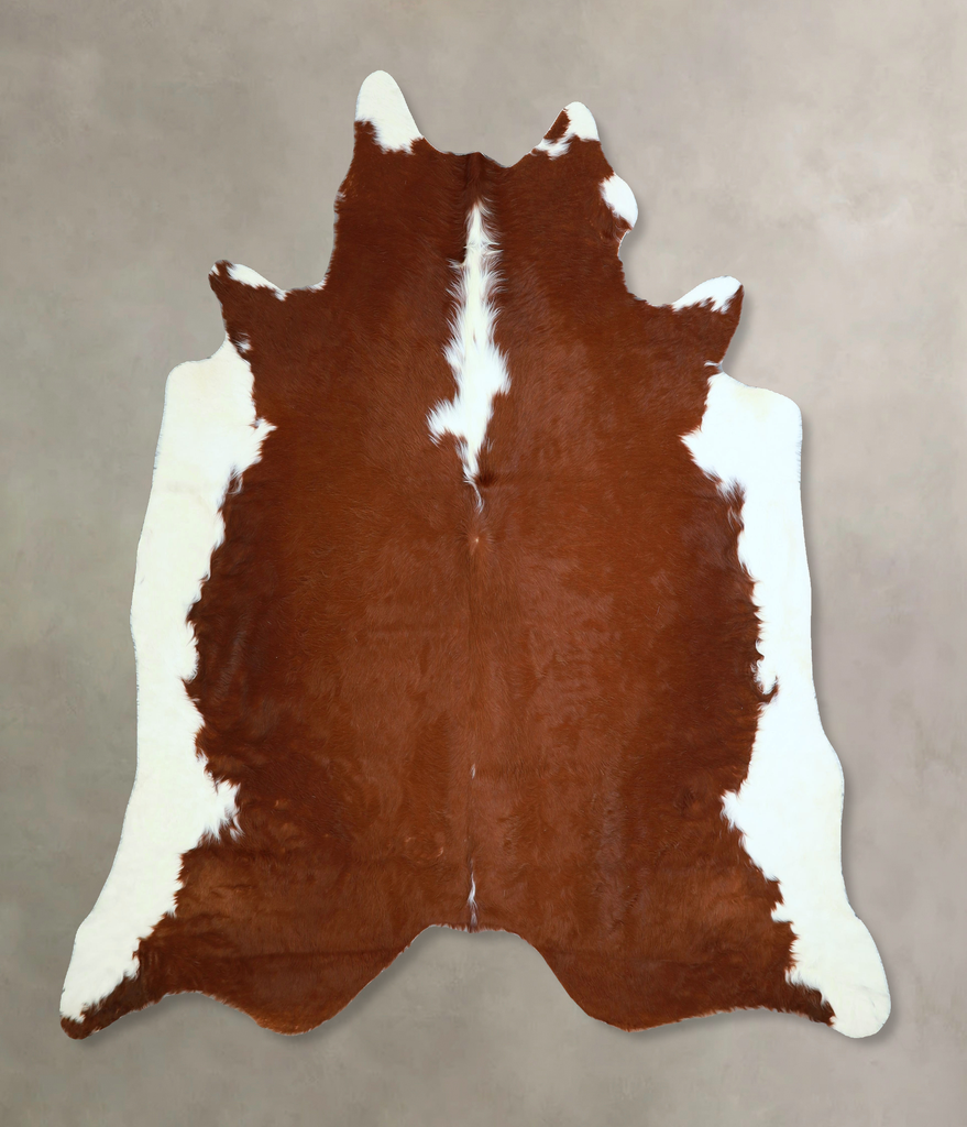 Hereford X-Large Brazilian Cowhide Rug 6'8"H x 6'10"W #A43132 by Hudson Hides