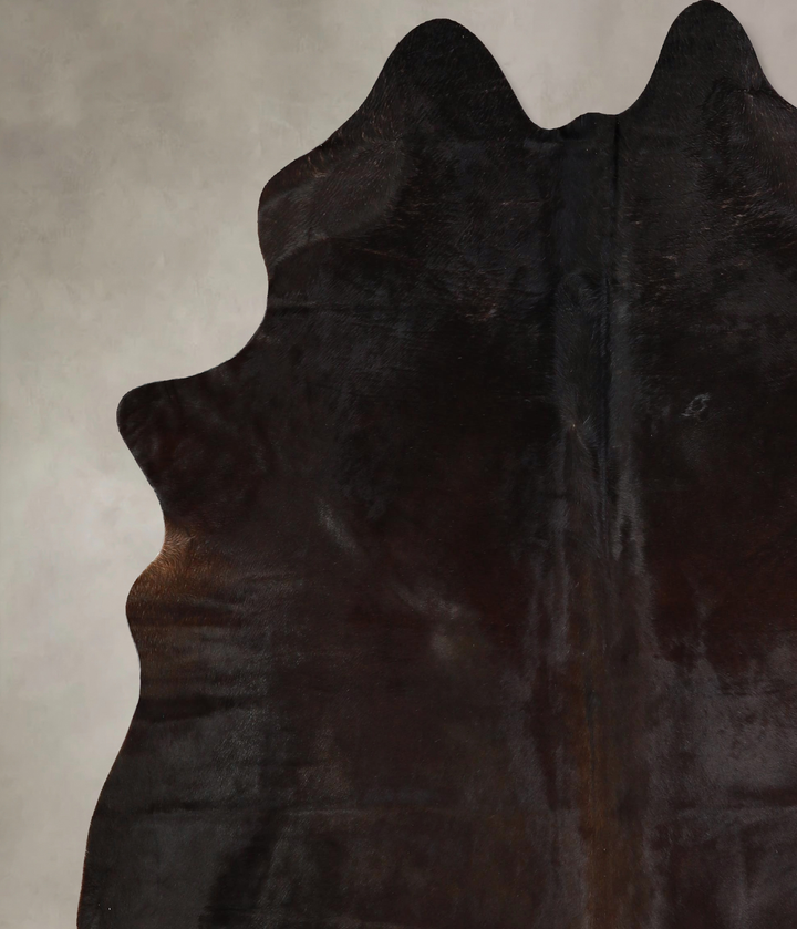 Chocolate X-Large Brazilian Cowhide Rug 7'3"H x 6'1"W #A43140 by Hudson Hides