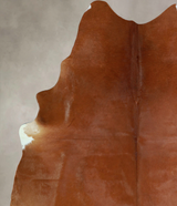 Solid Brown X-Large Brazilian Cowhide Rug 7'4"H x 6'7"W #A43157 by Hudson Hides