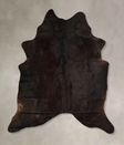 Solid Black X-Large Brazilian Cowhide Rug 7'3"H x 6'0"W #A43168 by Hudson Hides