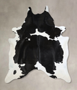 Black and White XX-Large Brazilian Cowhide Rug 8'7"H x 7'2"W #A43180 by Hudson Hides