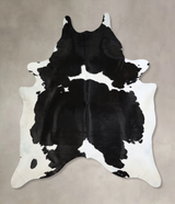 Black and White XX-Large Brazilian Cowhide Rug 8'7"H x 7'2"W #A43180 by Hudson Hides