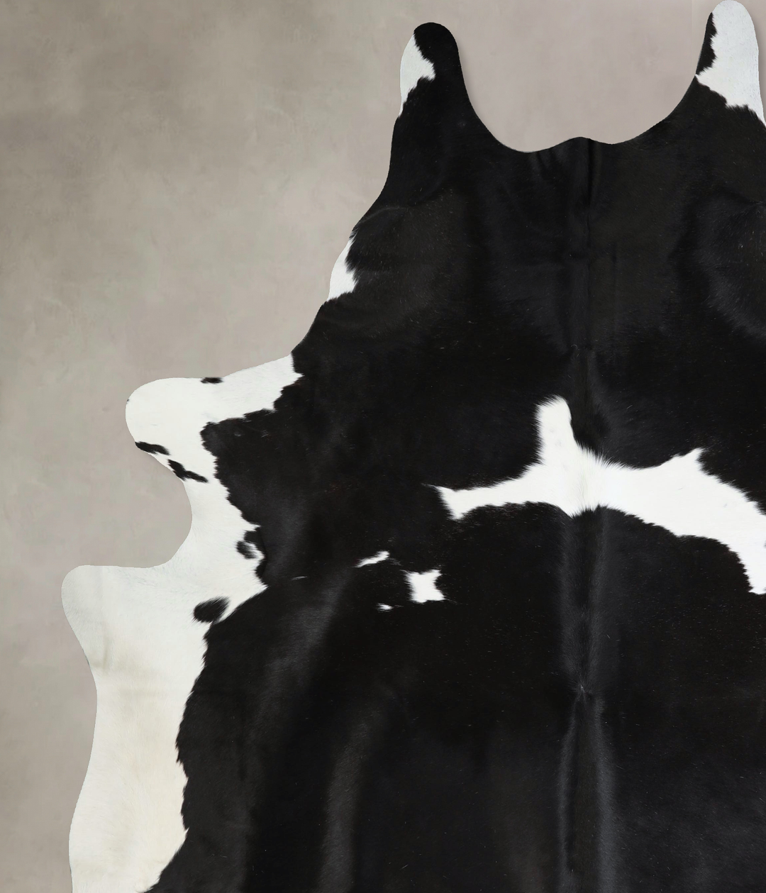 Black and White XX-Large Brazilian Cowhide Rug 8'7"H x 7'2"W #A43180 b