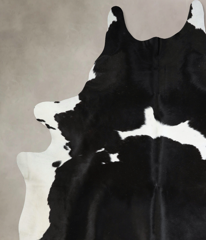 Black and White XX-Large Brazilian Cowhide Rug 8'7"H x 7'2"W #A43180 by Hudson Hides