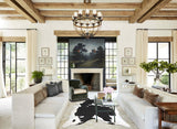Black and White XX-Large Brazilian Cowhide Rug 8'7"H x 7'2"W #A43180 by Hudson Hides