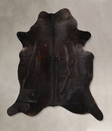 Solid Black X-Large Brazilian Cowhide Rug 6'6"H x 6'3"W #A43194 by Hudson Hides