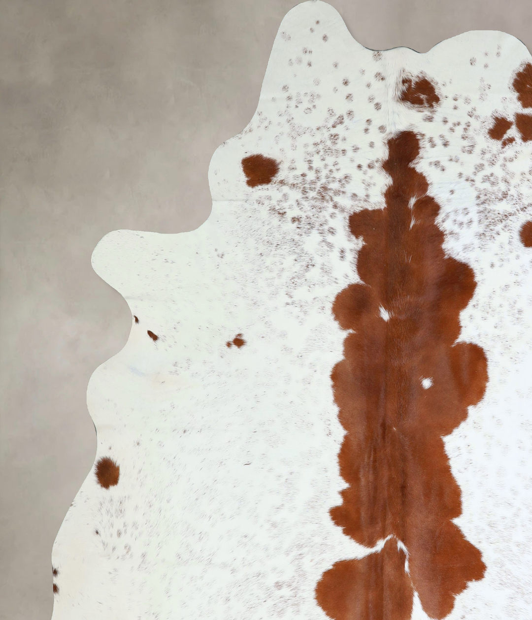 Brown and White XX-Large Brazilian Cowhide Rug 8'3"H x 7'5"W #A43220 b