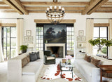 Brown and White XX-Large Brazilian Cowhide Rug 8'3"H x 7'5"W #A43220 by Hudson Hides