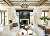 Brown and White X-Large Brazilian Cowhide Rug 7'4"H x 6'8"W #A43222 by Hudson Hides