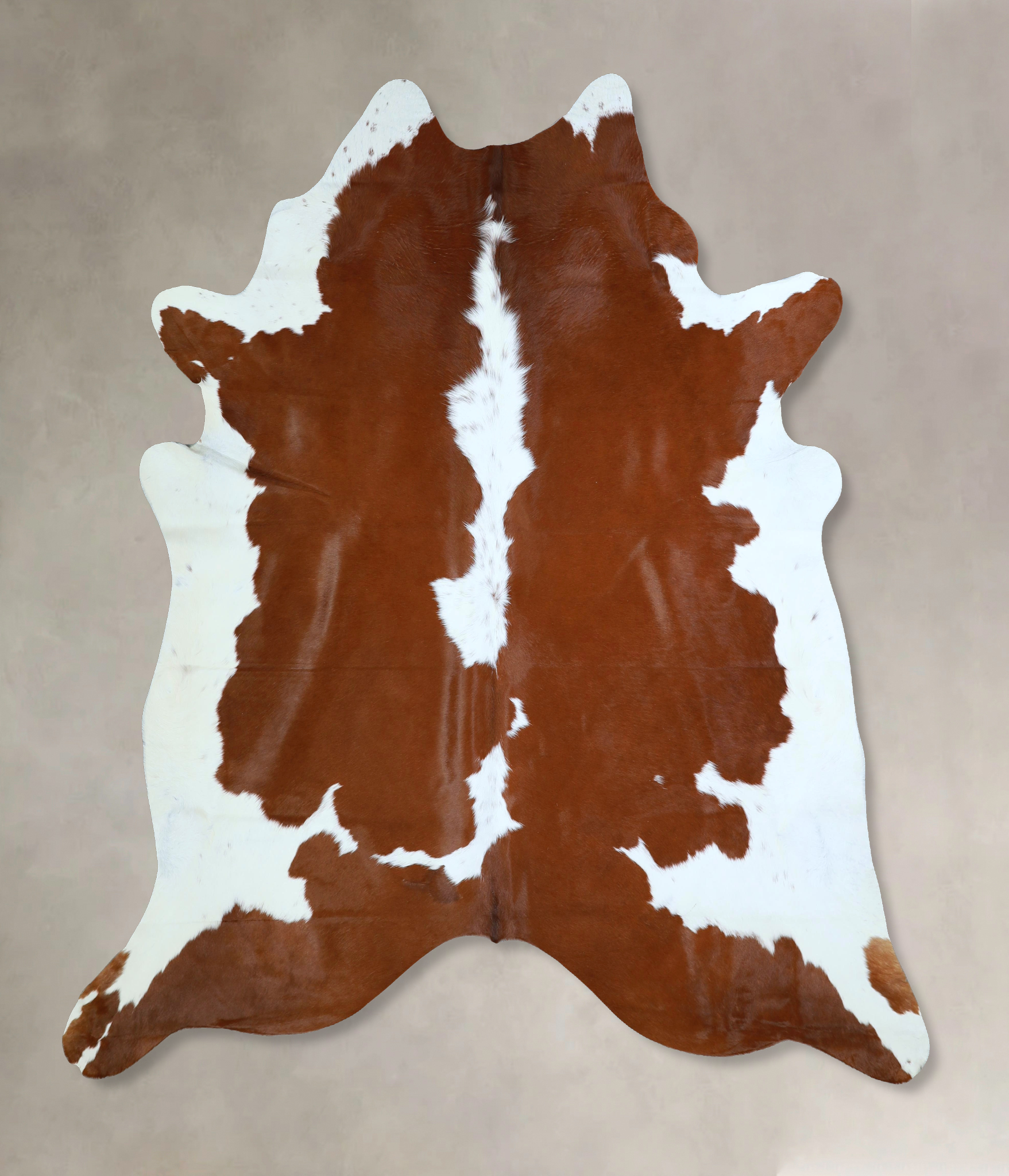 Brown and White Cowhide Rug #A43223