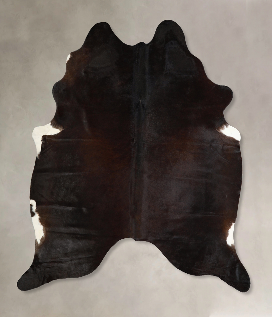 Chocolate X-Large Brazilian Cowhide Rug 7'0"H x 6'4"W #A43232 by Hudson Hides