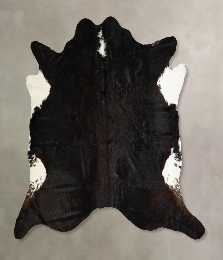 Black and White XX-Large Brazilian Cowhide Rug 7'9"H x 8'4"W #A43238 by Hudson Hides